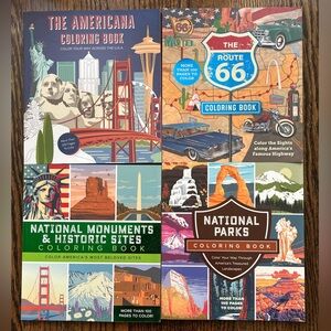 National Parks and Monuments Coloring Books